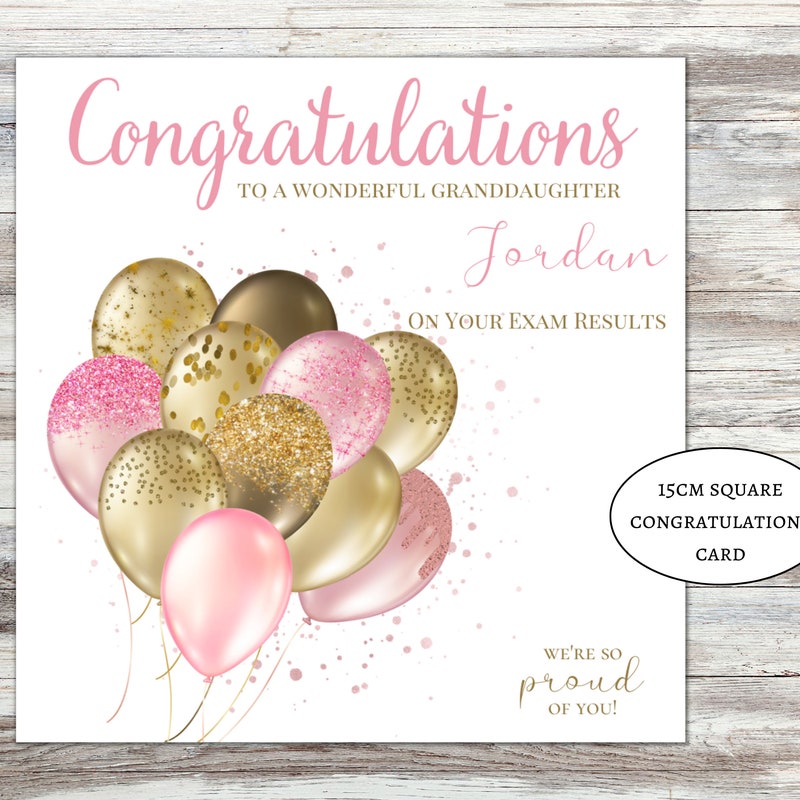Exam Congratulations Card - Etsy UK
