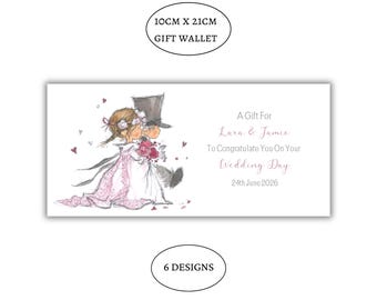 Personalised Wedding day gift wallet-wedding money wallet-wedding gift-wedding present wedding gift wallet wedding day gift