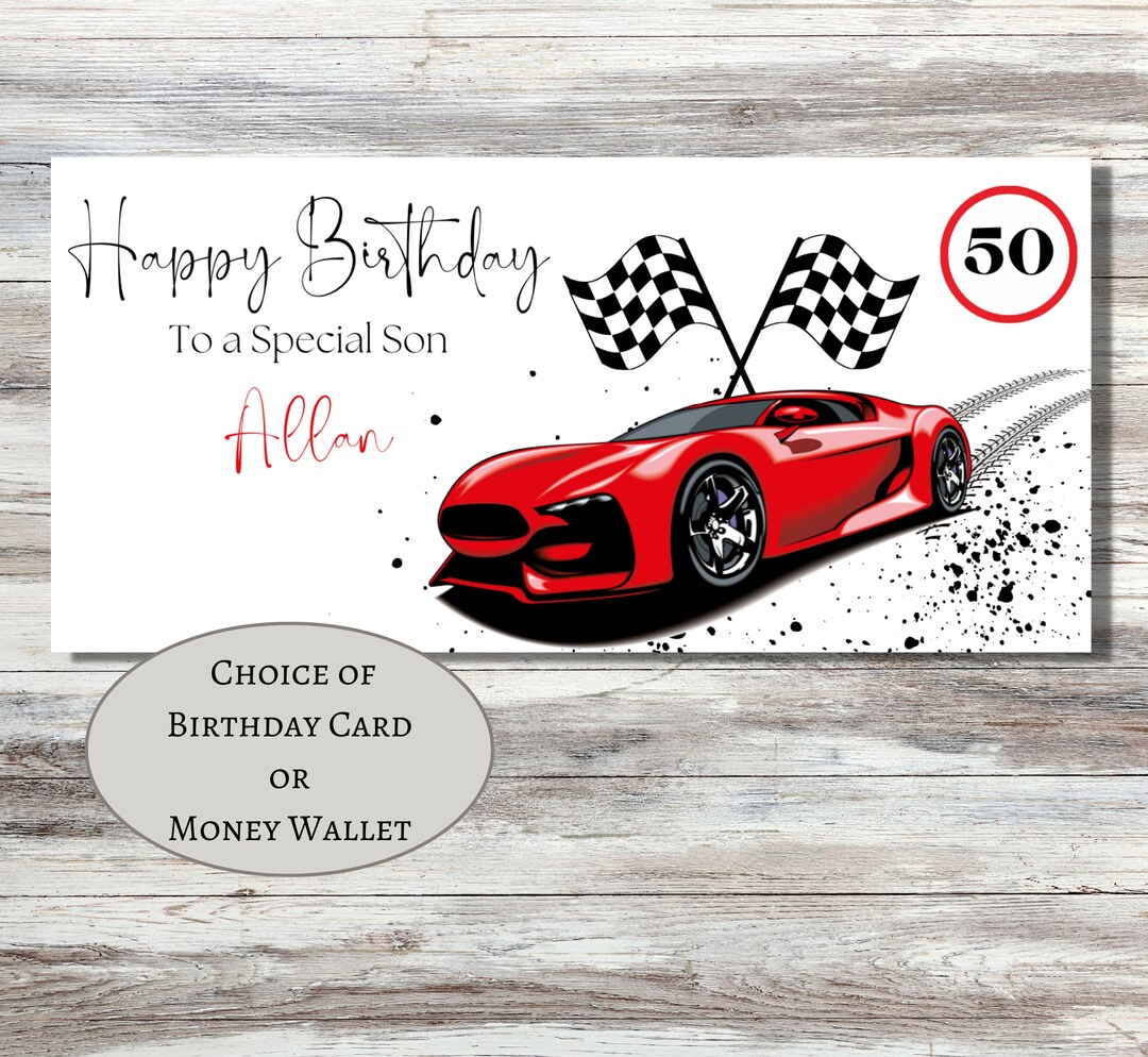 Racing Cars and Motor Bikes Gift Wallet Money Wallet for Men - Etsy UK