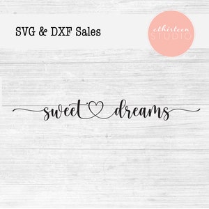 Niedliche süße Träume SVG DXF | Silhouette Silhouette Sofort Download