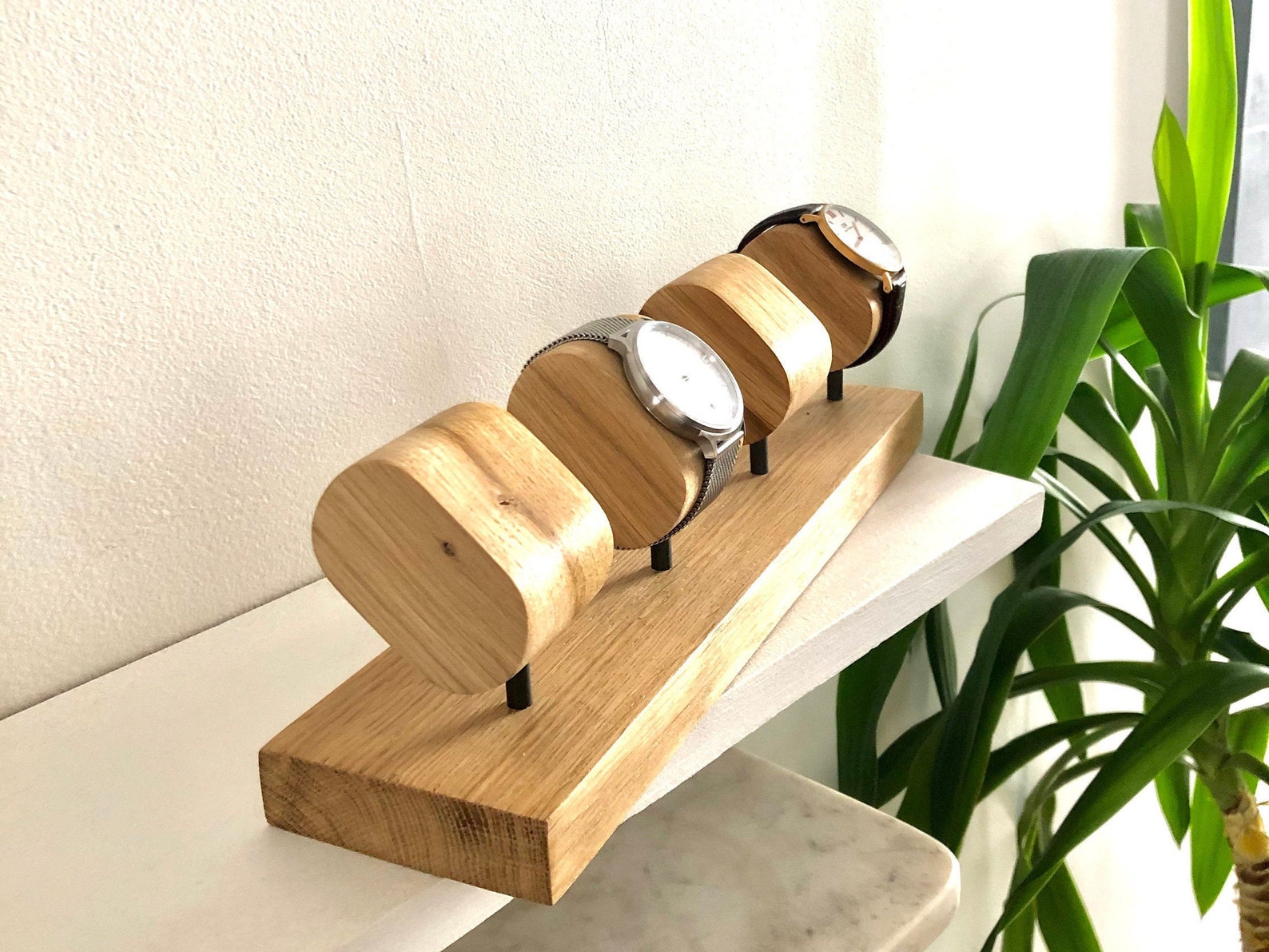 Watch Holder Watch Support Display to 4 Watches Solid Oak Etsy UK