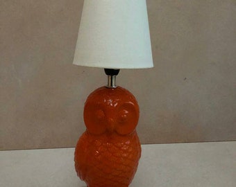 Tischleuchte Eule Orange Kare Design, Eule Lampe