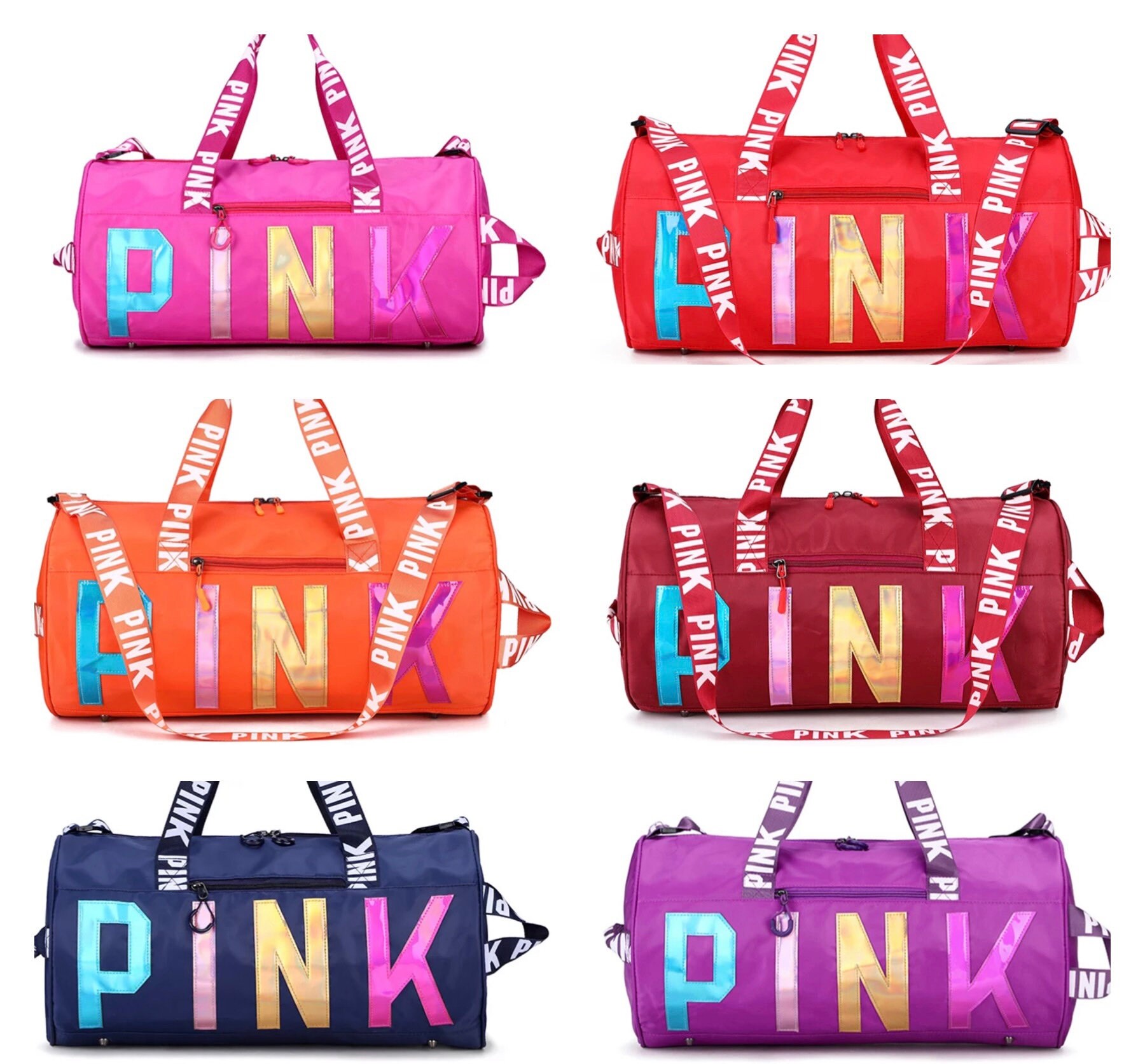 Brand New Stylish Pink Duffle bagsperfect for your personal Etsy