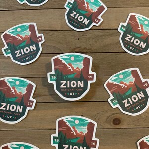 Zion National Park Matte Sticker