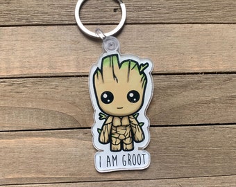 Details about Guardians Of The Galaxy Baby Groot LANYARD W/ Charm & Keychain Details about Guardians Of The Galaxy Baby Groot LANYARD W/ Charm & Keychain