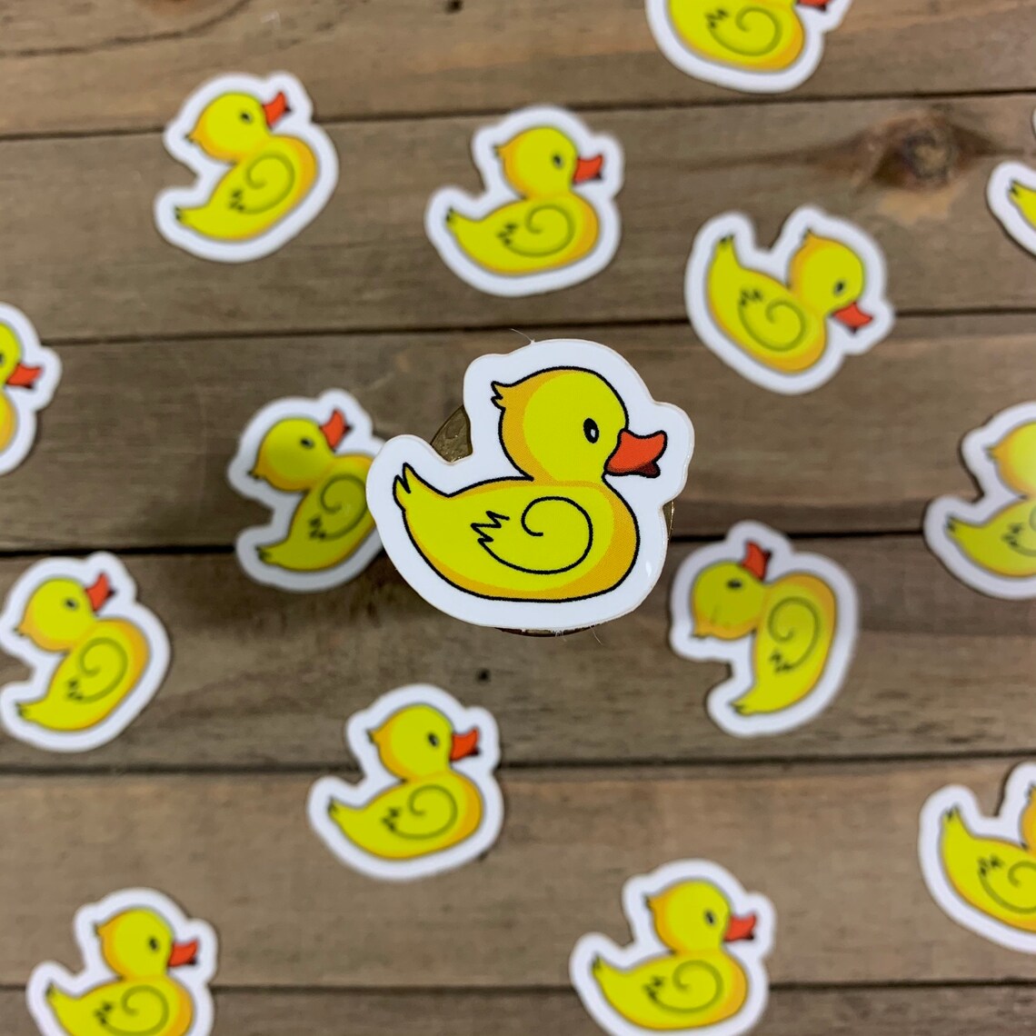 Mini Rubber Duck Waterproof Sticker Etsy
