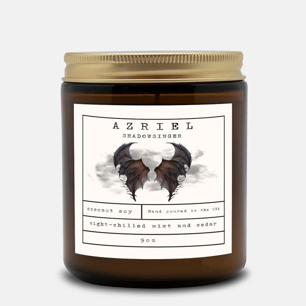 Azriel Book-geurkaars | ACOTAR Illyrische leesgrage cadeau-ideeën