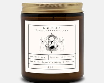 Amren Candle | acomaf, acowar, Book Lover Candle, Book Scented Candle, Literary Candle, Book Inspired Candle, Velaris Candle Scent