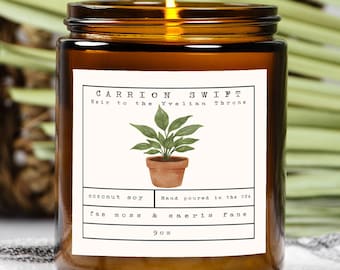 AAS-Swift Duftkerze | Quecksilber, Schwefel | Fae & Alchemy Buch Liebhaber Geschenk