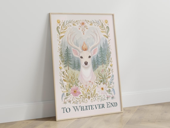 Throne of Glass Nursery Art Print | To Whatever End | Bookish Nursery Decor xAlphadorable