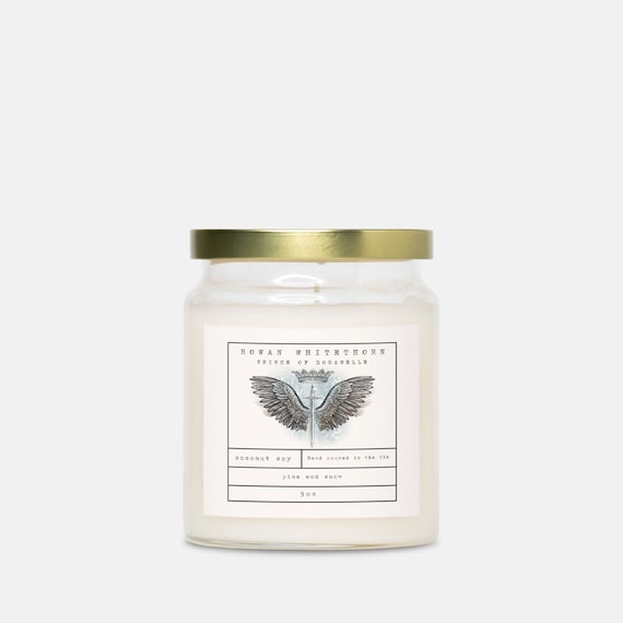 Rowan Whitethorn Candle | Throne of Glass | Book Lover gift, Book Scented Candle, Literary Candle, Book Inspired Candle, Book Candle Scent