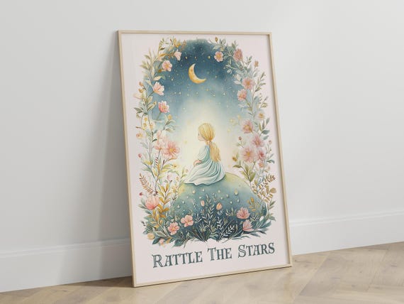 Throne of Glass Nursery Art Print | Rattle the Stars | Bookish Nursery Decor x Alphadorable