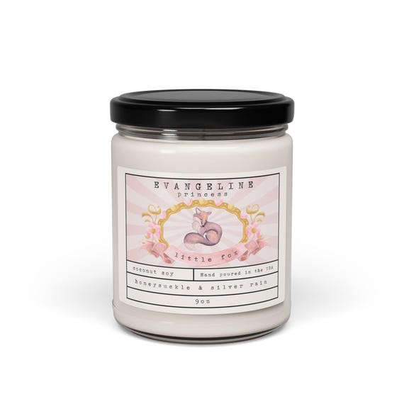 Evangeline Fox Scented Candle | Little Fox | Book Lover Candle, Book Scented Candle, Literary Candle, Book Inspired Candle | OUABH