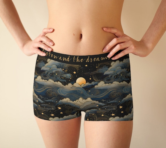 Women's boyshort underwear | ACOTAR | A court of thorns and roses | Velaris, Night court | Rhysand Feyre | ACOMAF | Bookish Valentine's gift