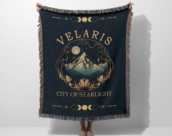 Velaris City of Starlight Woven Blanket | ACOTAR Bookish Gift