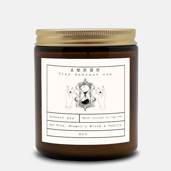 Amren Candle | acomaf, acowar, Book Lover Candle, Book Scented Candle, Literary Candle, Book Inspired Candle, Velaris Candle Scent