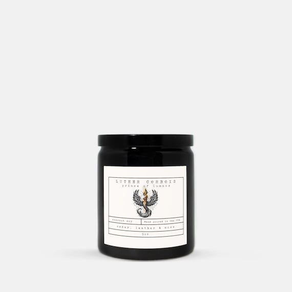Luther Corbois Book Scented Candle | Spark of the Everflame | Kindred's Curse