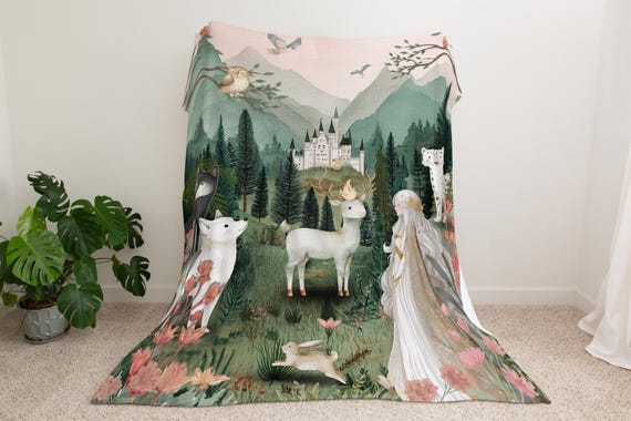 Throne of Glass Tapestry Blanket | Fireheart Nursery Decor | Bookish Mom Gift