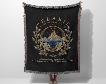 Velaris City Of Starlight Woven Blanket | ACOTAR Bookish Gift