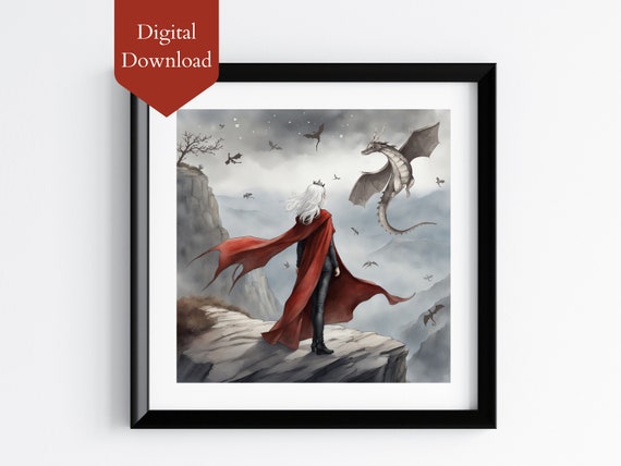PRINTABLE - Manon Blackbeak and the 13 Poster Art Print | Throne of Glass | Bookish gift | Booktok merch | Fanart | Reader Gift | Abraxos