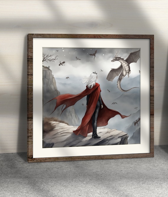 Manon Blackbeak and the Thirteen 13 Poster Art Print | Throne of Glass | Bookish gift | Booktok merch | Fanart  | Gift for Readers | Abraxos
