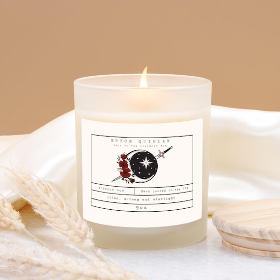 Bryce Quinlan Book Scented Candle | Crescent City | Lilac, Nutmeg & Starlight