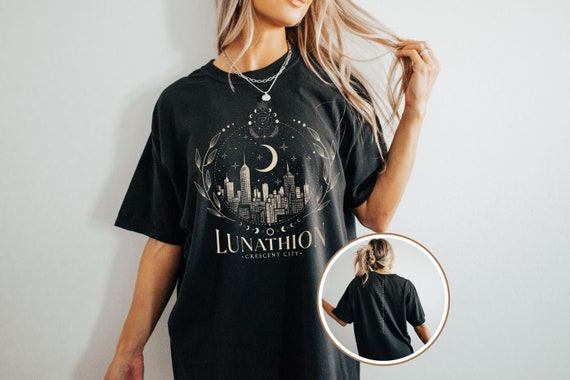 Crescent City T-shirt | Lunathion Gift | HOFAS, HOEAB, HOSAB | Book Lover Gift Idea | Bookish Gift | Comfort Color Tee | Booktok Merch