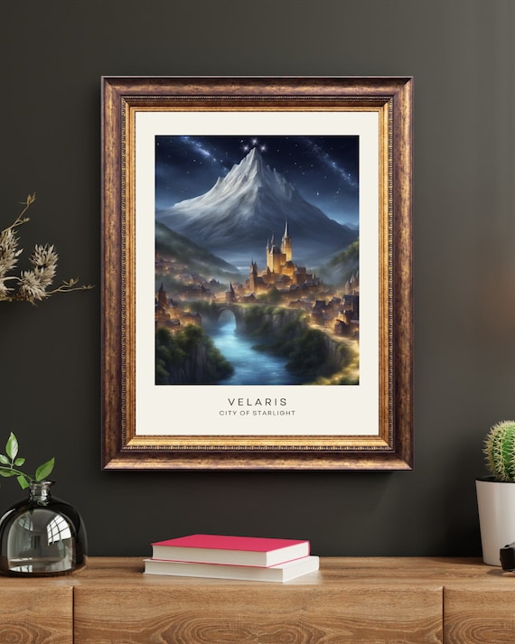 Velaris City of Starlight Art Print | ACOTAR Fanart (Digital Download)