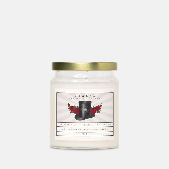 Legend Candle | Caraval, Legendary, Finale | Book Lover Candle, Book Scented Candle, Literary Candle, Book Inspired | Prince Dante Santos