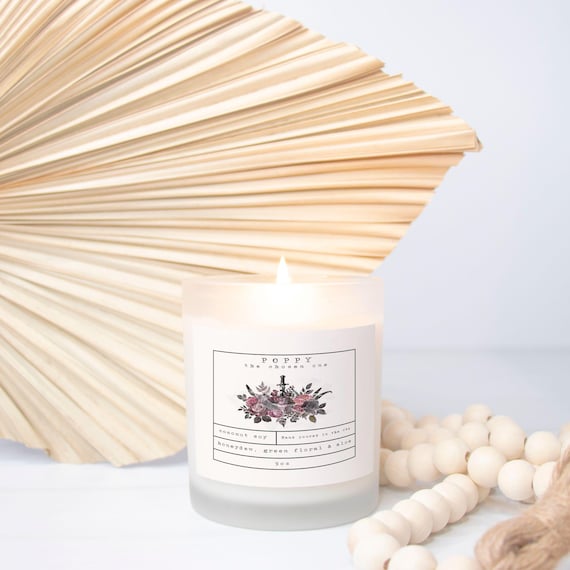 Penellaphe: Poppy Candle | From Blood and Ash Book Lover Gift | Honeydew & Aloe