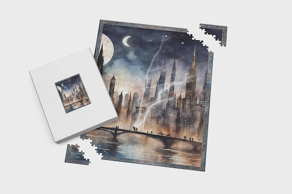 Lunathion Jigsaw Puzzle | Crescent City 1000 Piece | Bookish Gift