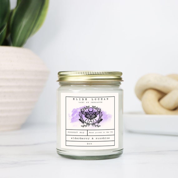Elide Lochan Candle | Throne of Glass |  Book Lover gift, Book Scented Candle, Literary Book Inspired, TOG Book Scent