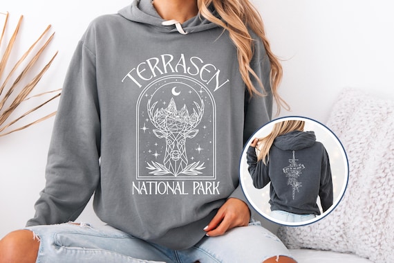 Terrasen Hoodie | TOG Gift | Throne of Glass | Book Lover Gift Idea | Bookish Gift | Comfort Color Hooded | Booktok | Aelin Galathynius