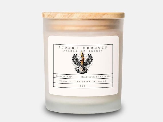 Luther Corbois Candle | Spark of the Everflame | Book Lover Candle, Book Scented Candle, Literary Candle, Book Inspired | Kindred's Curse