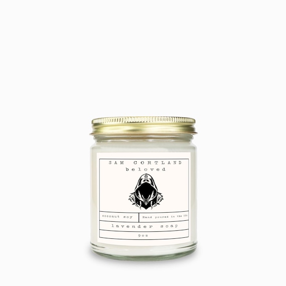 Sam Cortland Candle | Throne of Glass |  Book Lover gift, Lavender Scented Candle, Literary Book Inspired, TOG Book Scent | Beloved