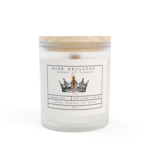Diem Bellator Candle | Spark of the Everflame | Book Lover Candle, Book Scented Candle, Literary Candle, Book Inspired | Kindred's Curse