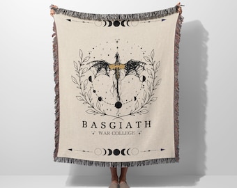 Basgiath War College Woven Blanket | Dragon Rider Booktok Gift