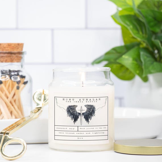 Hunt Athalar Scented Candle | Rain, Cedar & Lightning | Crescent City