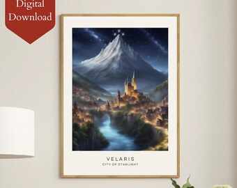 Velaris Art Print – ACOTAR Night Court Fanart (Digital Download)