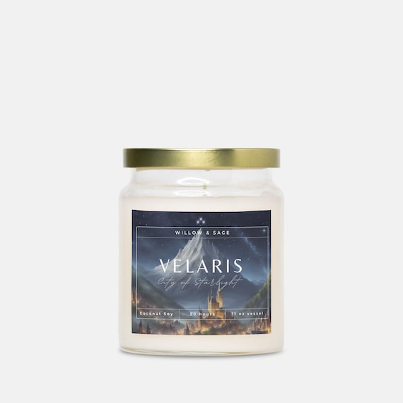 Velaris Book Scented Candle | City of Starlight, Bookish Gift