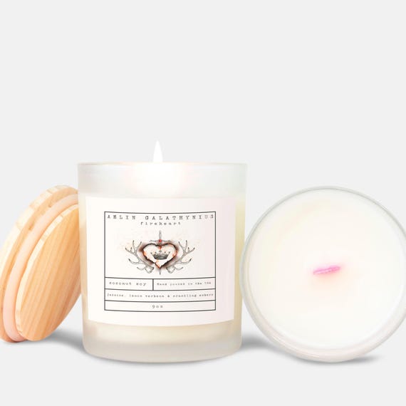 Fireheart Candle | Throne of Glass | Book Lover gift, Book Scented Candle, Literary Candle, Book Inspired Candle, Aelin Galathynius