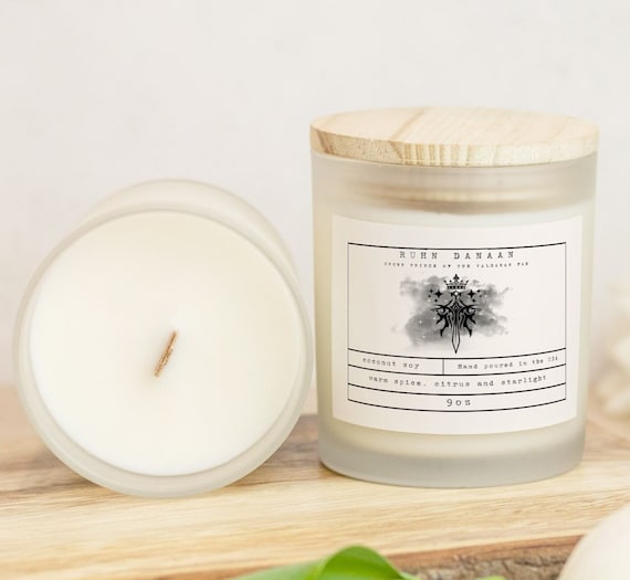 Prince Ruhn Danaan Candle | HoEaB, HoSaB, Book Lover Candle, Book Scented Candle Literary Candle, Book Inspired Candle Scent | Crescent City