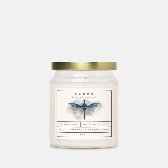 Xaden Candle |  Book Lover Candle, Book Scented Candle, Literary Candle, Book Inspired Candle, Book Candle Scent