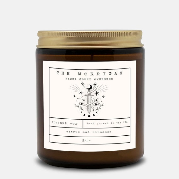 The Morrigan Candle | acotar, acomaf, Book Lover Candle, Book Scented Candle, Literary Candle, Book Inspired Candle, Mor Candle Scent