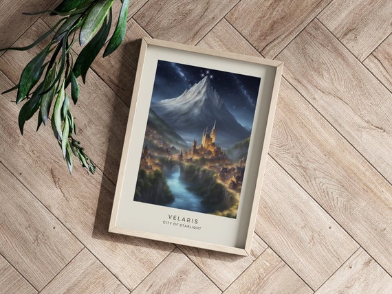 Velaris Poster Art Print | City of Starlight | ACOTAR | Bookish gift | Booktok merch | Fanart ACOMAF | Gift for Readers | Night Court
