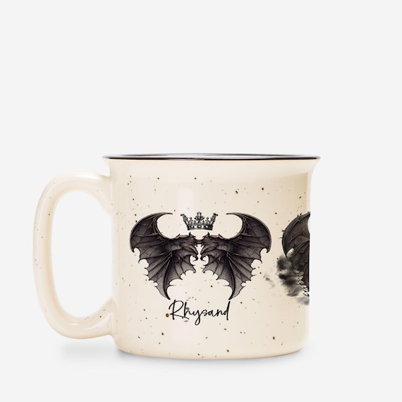 Bat Boy Ceramic Camp Mug 13oz | acotar, acomaf, acosf Book Lover gift | Rhysand, Cassian, Azriel | Literary Inspired Bookish merch | BookTok