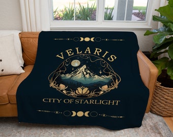 Velaris Sherpa Blanket | City of Starlight Bookish Gift