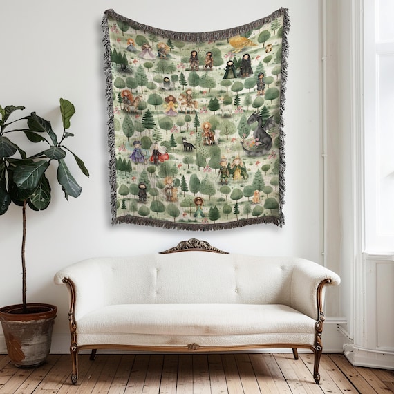 Throne of Glass Woven Tapestry Blanket | Friends of Terrasen xAlphadorable