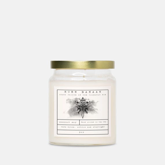 Prince Ruhn Danaan Scented Candle | Crescent City Bookish Gift