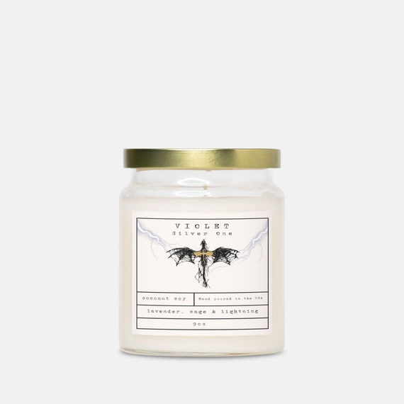 Violet Candle |  Book Lover Candle, Book Scented Candle, Literary Candle, Book Inspired Candle, Book Tok Candle Scent